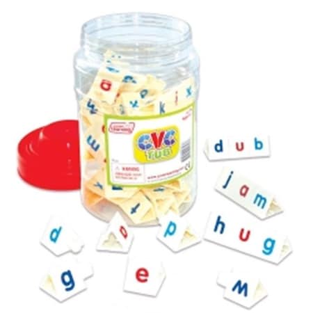 Junior Learning Junior Learning JRL176 Tri Blocks CVC Tub; Set of 90 JRL176